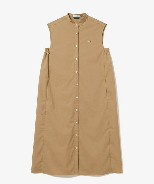 LACOSTE / ラコステ ミニ丈・ひざ丈ワンピース | Aラインノースリーブシャツドレス / ミモレ丈シャツワンピース | 詳細3