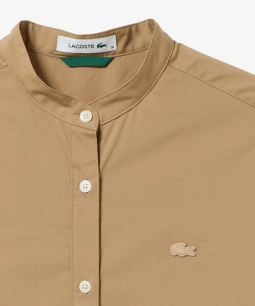 LACOSTE / ラコステ ミニ丈・ひざ丈ワンピース | Aラインノースリーブシャツドレス / ミモレ丈シャツワンピース | 詳細7