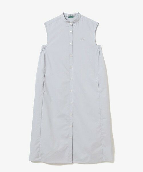 LACOSTE / ラコステ ミニ丈・ひざ丈ワンピース | Aラインノースリーブシャツドレス / ミモレ丈シャツワンピース | 詳細13