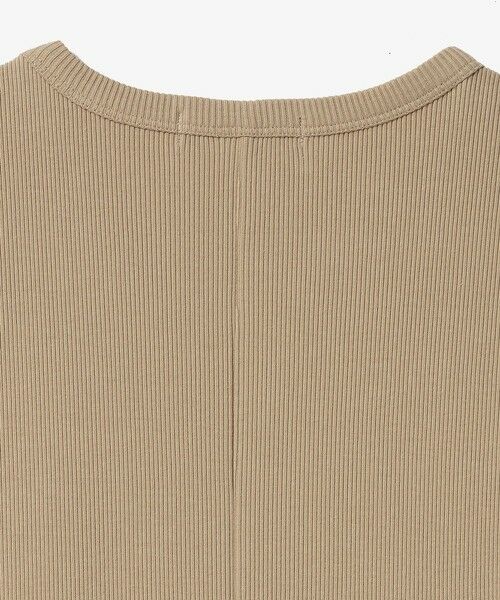 LACOSTE / ラコステ ミニ丈・ひざ丈ワンピース | 異素材コンビノースリーブドレス / フレアワンピース | 詳細7