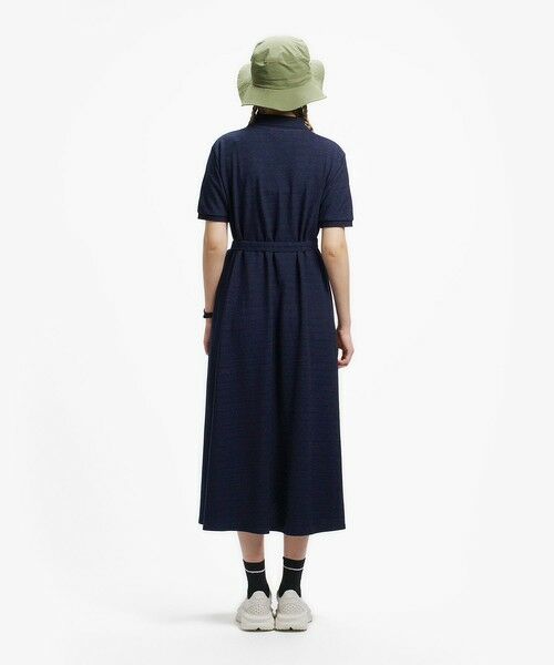 LACOSTE / ラコステ ミニ丈・ひざ丈ワンピース | インディゴ鹿の子ポロドレス | 詳細2