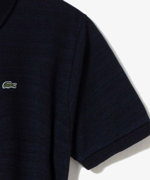 LACOSTE / ラコステ ミニ丈・ひざ丈ワンピース | インディゴ鹿の子ポロドレス | 詳細8