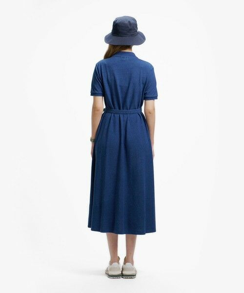 LACOSTE / ラコステ ミニ丈・ひざ丈ワンピース | インディゴ鹿の子ポロドレス | 詳細13