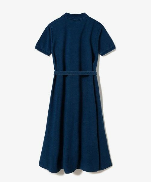 LACOSTE / ラコステ ミニ丈・ひざ丈ワンピース | インディゴ鹿の子ポロドレス | 詳細16