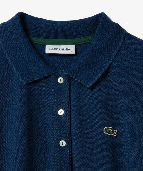 LACOSTE / ラコステ ミニ丈・ひざ丈ワンピース | インディゴ鹿の子ポロドレス | 詳細17