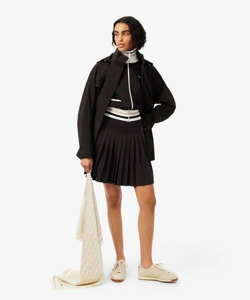 LACOSTE / ラコステ ミニ丈・ひざ丈ワンピース | ストレッチ鹿の子地プリーツポロドレス | 詳細6