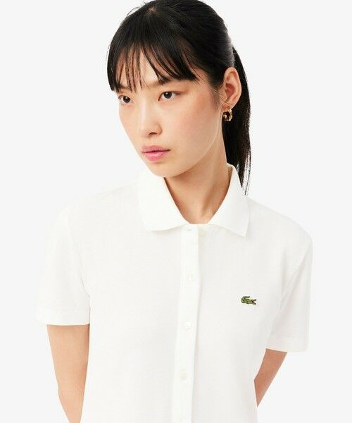 LACOSTE / ラコステ ミニ丈・ひざ丈ワンピース | ストレッチ鹿の子地プリーツポロドレス | 詳細7