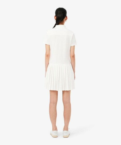 LACOSTE / ラコステ ミニ丈・ひざ丈ワンピース | ストレッチ鹿の子地プリーツポロドレス | 詳細8