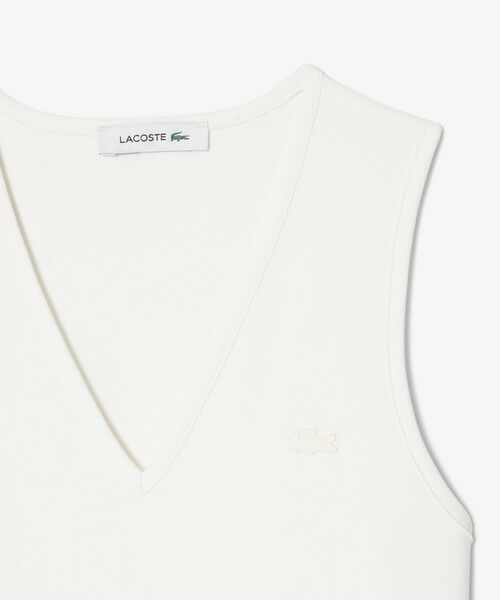 LACOSTE / ラコステ ミニ丈・ひざ丈ワンピース | スリーブレスプリーツロングドレス | 詳細8