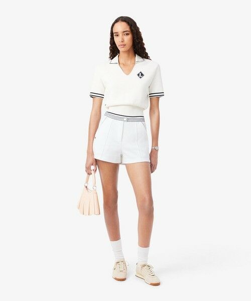 LACOSTE / ラコステ ショート・ハーフ・半端丈パンツ | フランスメイド ボーダーウエストバンド鹿の子地ショーツ | 詳細7
