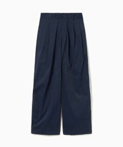 LACOSTE / ラコステ チノ・ワークパンツ | ウエストギャザーストレッチ ダブルタックワイドパンツ