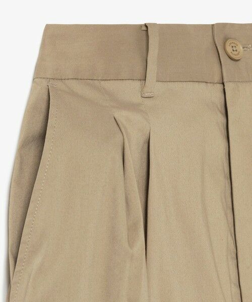 LACOSTE / ラコステ チノ・ワークパンツ | ウエストギャザーストレッチ ダブルタックワイドパンツ | 詳細6