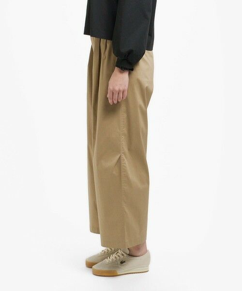 LACOSTE / ラコステ チノ・ワークパンツ | ウエストギャザーストレッチ ダブルタックワイドパンツ | 詳細2
