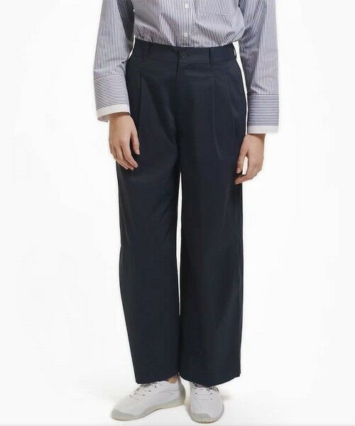 LACOSTE / ラコステ チノ・ワークパンツ | ウエストギャザーストレッチ ダブルタックワイドパンツ | 詳細10