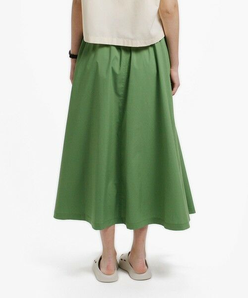 LACOSTE / ラコステ ミニ・ひざ丈スカート | ストレッチタイプライター ギャザー フレアスカート マキシ丈 | 詳細3