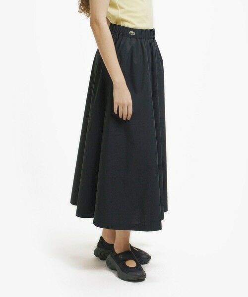 LACOSTE / ラコステ ミニ・ひざ丈スカート | ストレッチタイプライター ギャザー フレアスカート マキシ丈 | 詳細15