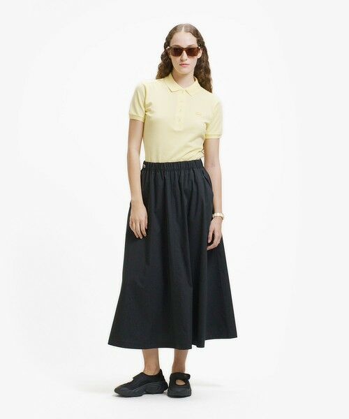LACOSTE / ラコステ ミニ・ひざ丈スカート | ストレッチタイプライター ギャザー フレアスカート マキシ丈 | 詳細17