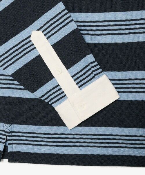 LACOSTE / ラコステ ポロシャツ | ボーダーラグビー鹿の子地ポロシャツ | 詳細5