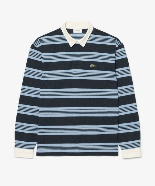 LACOSTE / ラコステ ポロシャツ | ボーダーラグビー鹿の子地ポロシャツ | 詳細9