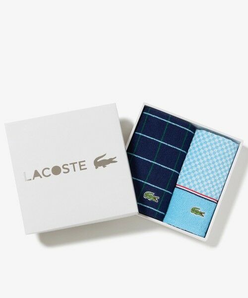 LACOSTE / ラコステ タオル | フェイスタオル＆ゲストタオル ギフトセット（ブルー）