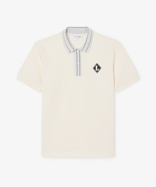 LACOSTE / ラコステ ポロシャツ | フランスメイド レトロパッチポロシャツ（オフホワイト）