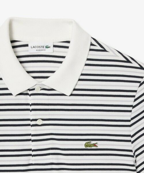 LACOSTE / ラコステ ポロシャツ | マルチボーダー鹿の子地ポロシャツ | 詳細9