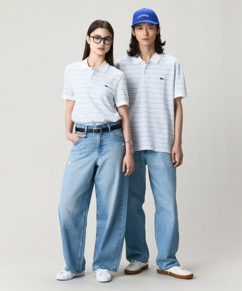 LACOSTE / ラコステ ポロシャツ | マルチボーダー鹿の子地ポロシャツ | 詳細10