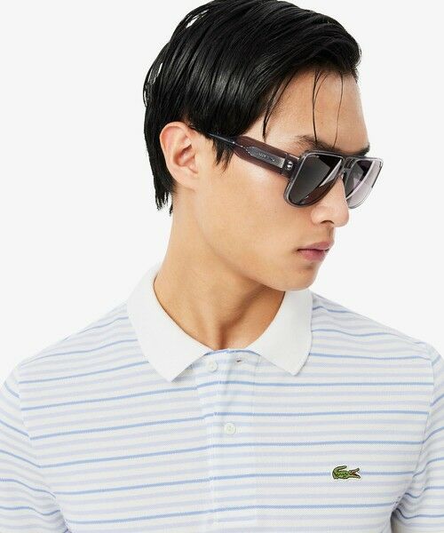 LACOSTE / ラコステ ポロシャツ | マルチボーダー鹿の子地ポロシャツ | 詳細13