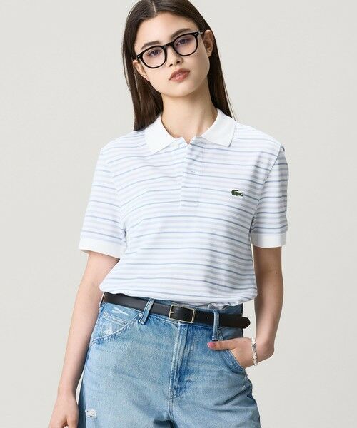 LACOSTE / ラコステ ポロシャツ | マルチボーダー鹿の子地ポロシャツ | 詳細16