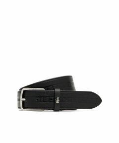 ブランドネームロゴエンボスイタリアンレザーベルト