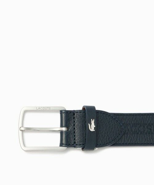 LACOSTE / ラコステ ベルト・サスペンダー | ブランドネームロゴエンボスイタリアンレザーベルト | 詳細8
