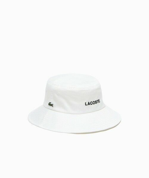 LACOSTE / ラコステ ハット | ブランドネームロゴ刺繍エッセンシャルバケットハット | 詳細1