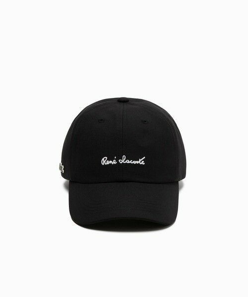 LACOSTE / ラコステ キャップ | 接触冷感 UCカット ルネ・ラコステ シグネチャーキャップ（ブラック）