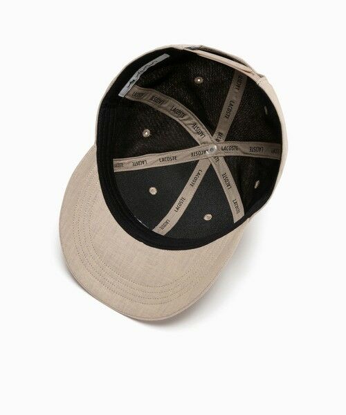 LACOSTE / ラコステ キャップ | ブランドネームロゴ刺繍 コットンリネンキャップ | 詳細5
