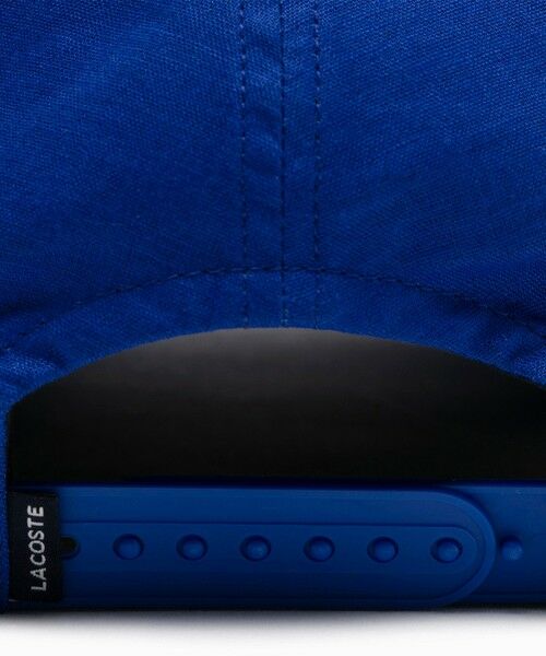 LACOSTE / ラコステ キャップ | ブランドネームロゴ刺繍 コットンリネンキャップ | 詳細9