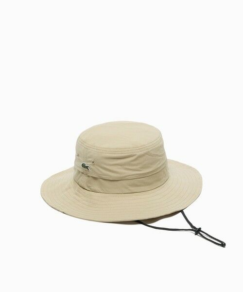 LACOSTE / ラコステ ハット | ワンポイント撥水サファリハット（ベージュ）