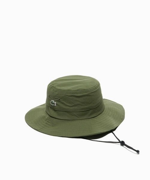 LACOSTE / ラコステ ハット | ワンポイント撥水サファリハット（モスグリーン）