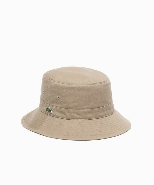 LACOSTE / ラコステ ハット | ウォッシュドコットンバケットハット（ベージュ）