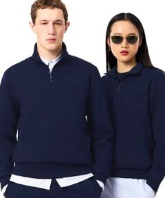 LACOSTE / ラコステ スウェット | ハイネックエンボスハーフジップスウェットシャツ