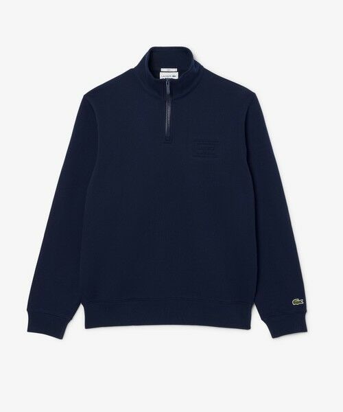 LACOSTE / ラコステ スウェット | ハイネックエンボスハーフジップスウェットシャツ | 詳細3