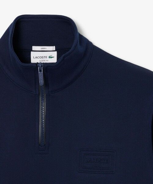 LACOSTE / ラコステ スウェット | ハイネックエンボスハーフジップスウェットシャツ | 詳細4