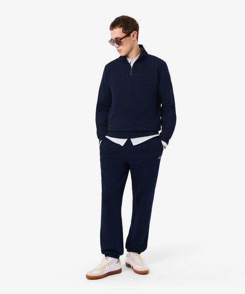 LACOSTE / ラコステ スウェット | ハイネックエンボスハーフジップスウェットシャツ | 詳細7