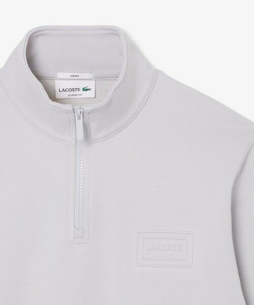 LACOSTE / ラコステ スウェット | ハイネックエンボスハーフジップスウェットシャツ | 詳細11