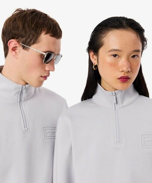 LACOSTE / ラコステ スウェット | ハイネックエンボスハーフジップスウェットシャツ | 詳細8