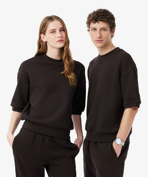 LACOSTE / ラコステ スウェット | サスティナブル半袖スウェット（ブラック）