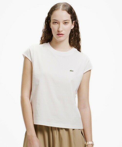 LACOSTE / ラコステ Tシャツ | フレンチスリーブTシャツ（オフホワイト）