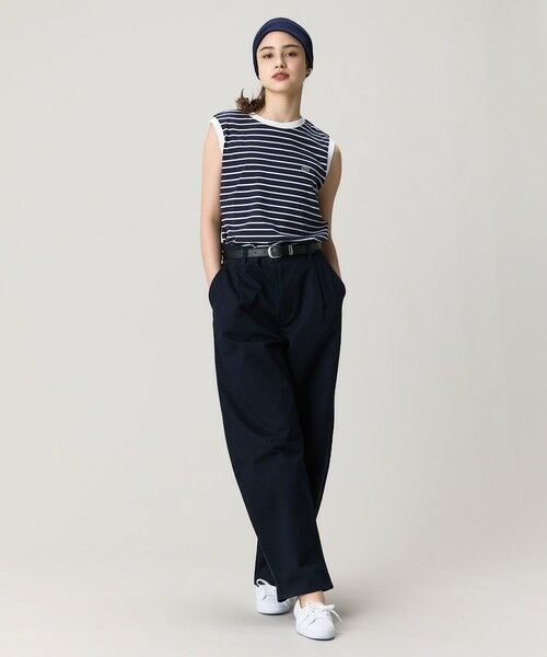 LACOSTE / ラコステ Tシャツ | ノースリーブボーダーTシャツ | 詳細4