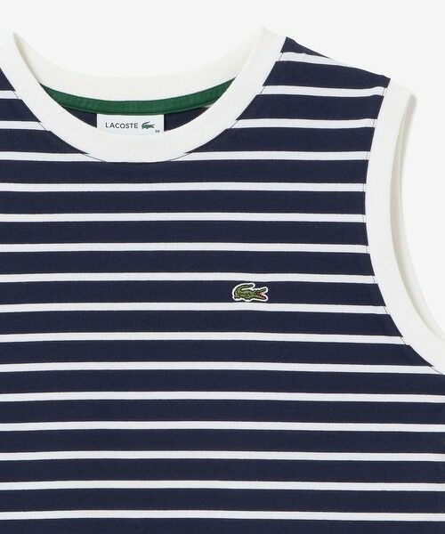 LACOSTE / ラコステ Tシャツ | ノースリーブボーダーTシャツ | 詳細7