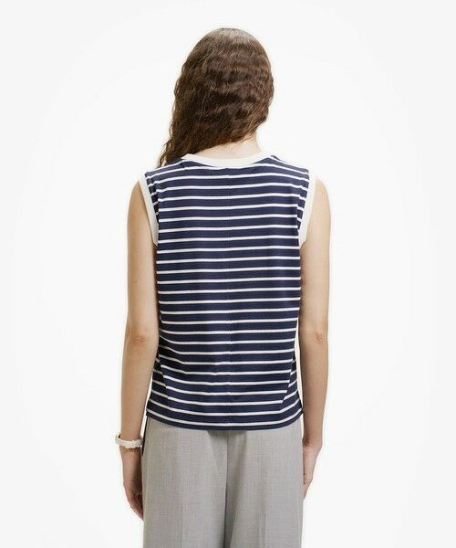 LACOSTE / ラコステ Tシャツ | ノースリーブボーダーTシャツ | 詳細2