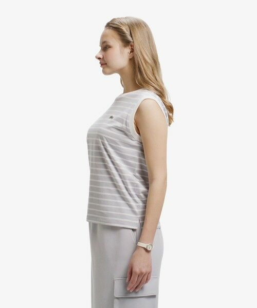 LACOSTE / ラコステ Tシャツ | ノースリーブボーダーTシャツ | 詳細13